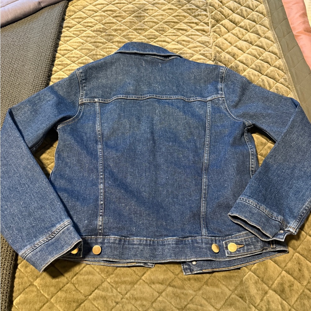 Blue Denim Jacket with Gold Buttons DL1961 size small - Picture 5 of 6